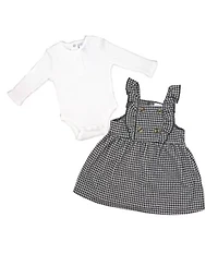 Baby Girls 2 Piece Houndstooth Jumper Set