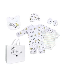 Baby Boys and Girls Zoo 5 Piece Layette Gift Set