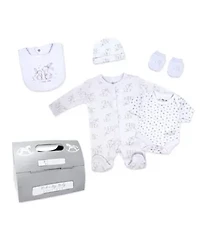 Baby Girls Bunny 5 Piece Layette Gift Set