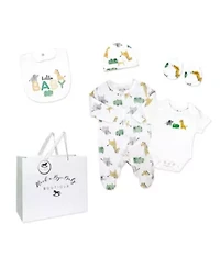 Baby Boys and Girls Hello 5 Piece Layette Gift Set