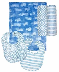 Baby Boys and Girls 5 Piece Blanket Gift Set