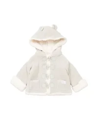 Baby Boys and Girls Cotton Sherpa-Look Jacket