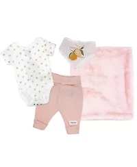 Baby Boys and Baby Girls Home Grown Baby 4 Piece Gift Set