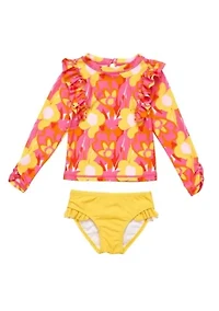 Pop of Sunshine LS Ruffle Set