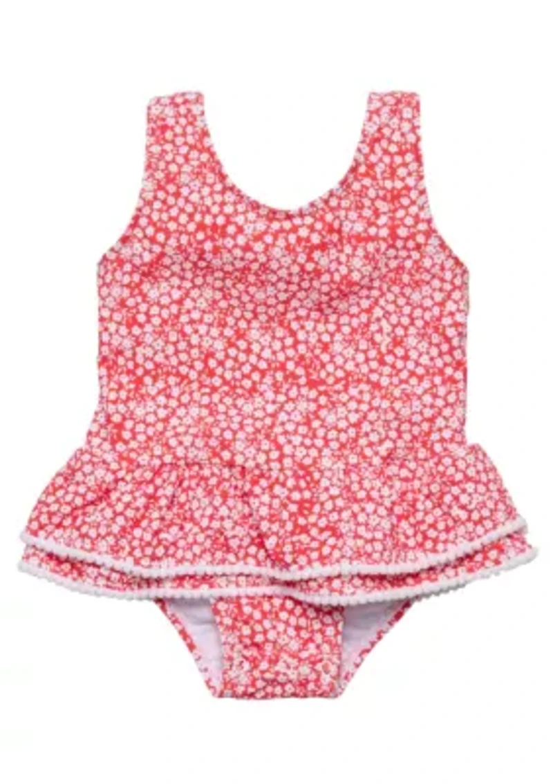 Snapper Rock Ditsy Bloom Skirt Swimsuit