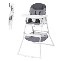 Flat Fold High Chair - Stellar Grey