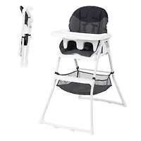 Flat Fold High Chair - Stellar Black