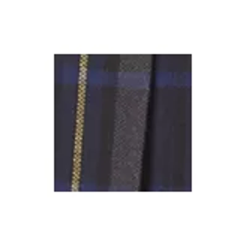 Girls Plaid V-Neck Pleated Jumper