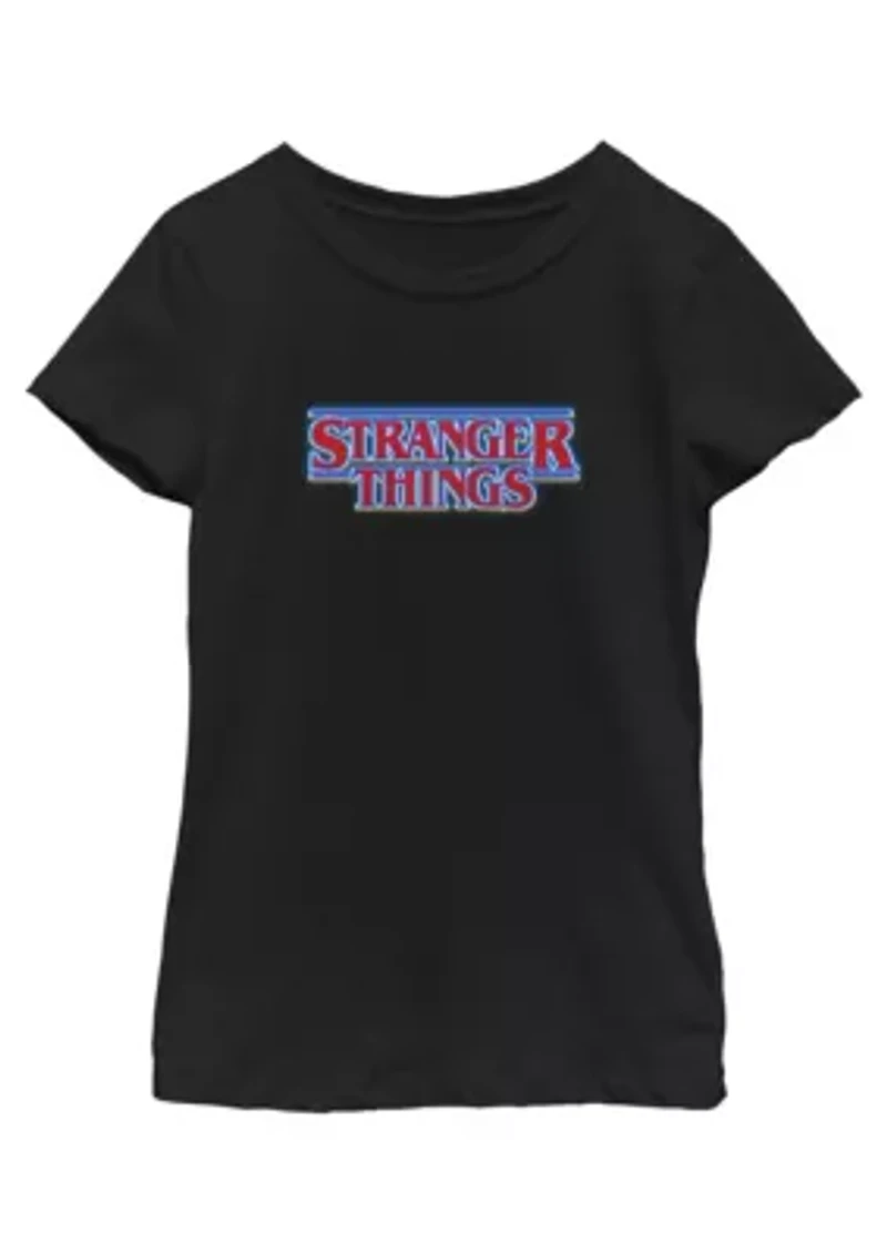 Glow Logo Stranger Things Graphic T-Shirt