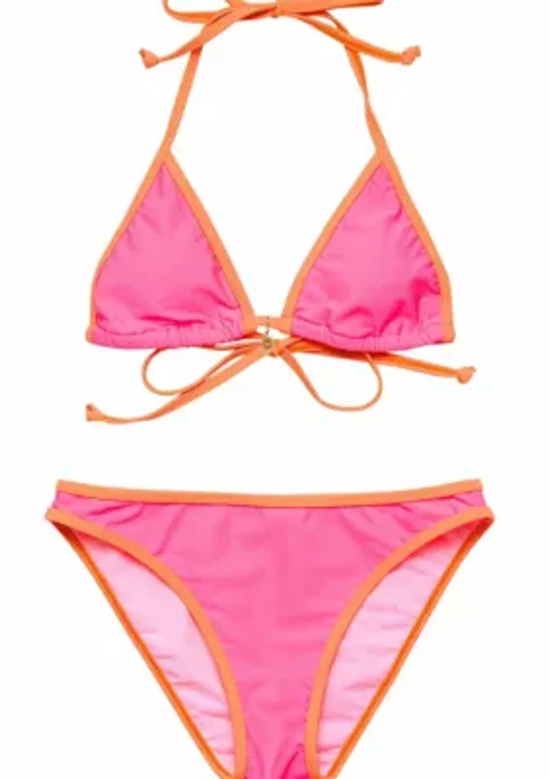 Snapper Rock Sunset Sorbet Teen Triangle Bikini