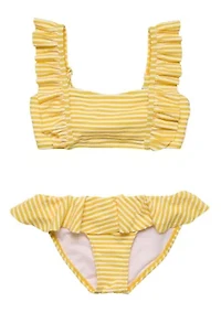 Snapper Rock Sunshine Stripe Frilled Bikini