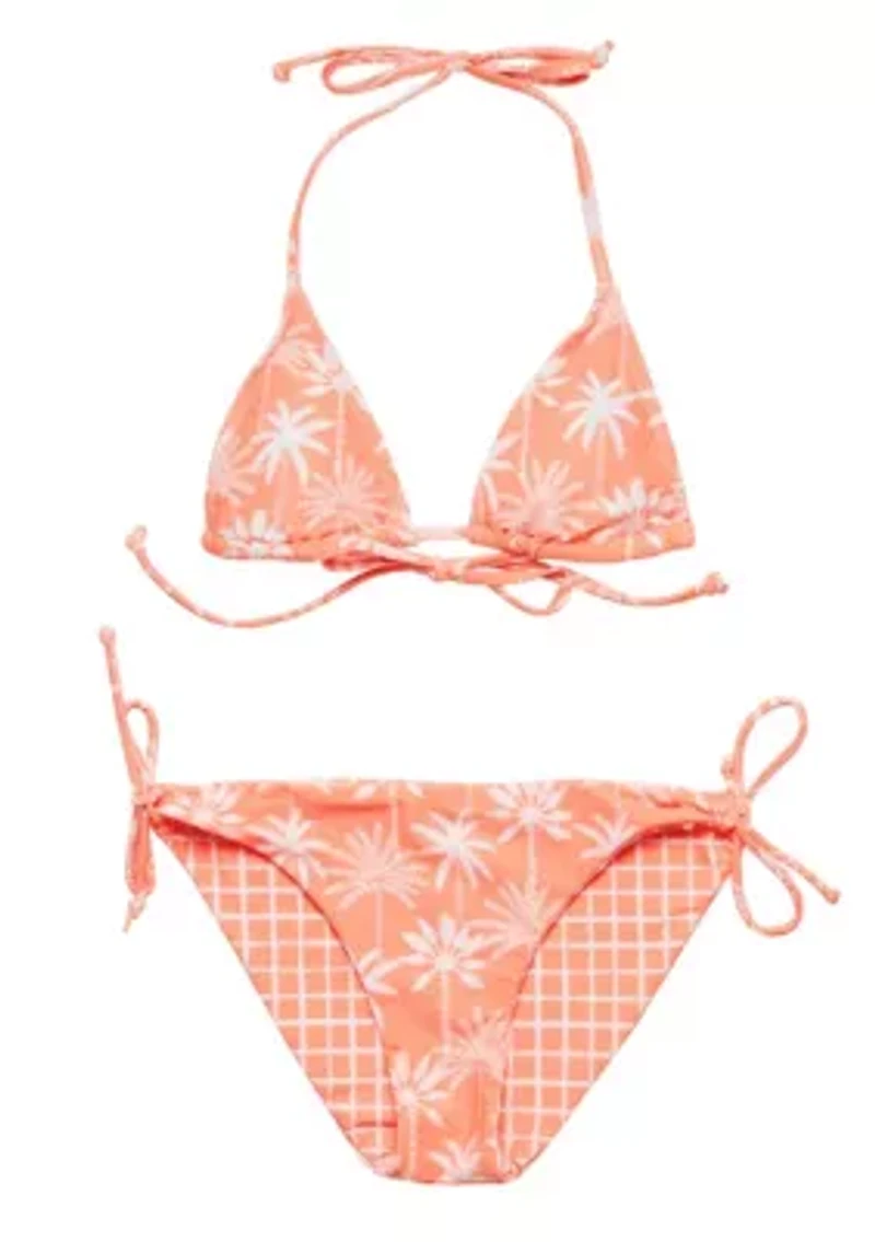Snapper Rock Cali Palms Teen Recycled Triangle Bikini