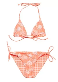 Snapper Rock Cali Palms Teen Recycled Triangle Bikini