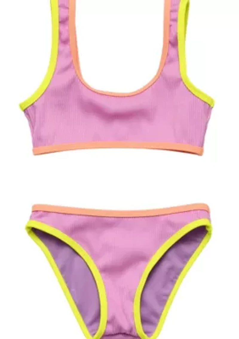 Snapper Rock Vacay Pop Recycled Crop Bikini