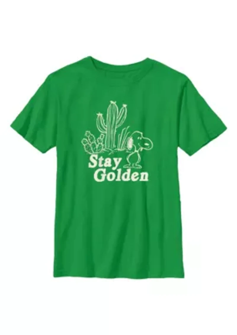 Golden Snoopy Graphic T-Shirt