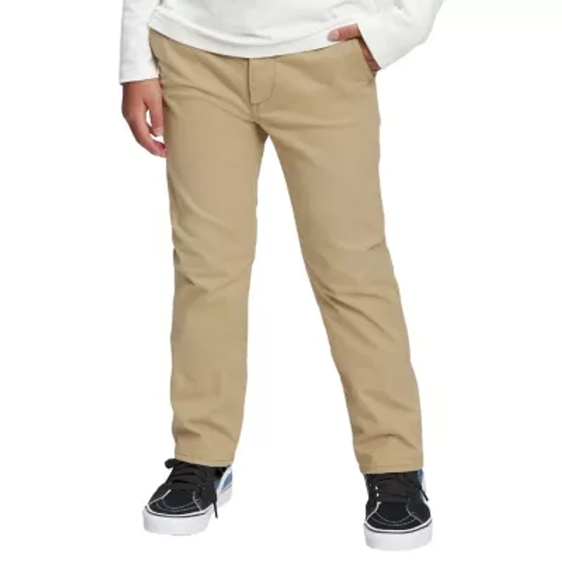 Boy's Stretch Slim Fit School Uniform Chino Pants