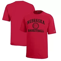 NCAA Nebraska Huskers Icon Logo Basketball T-Shirt