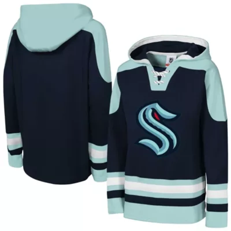 NHL Deep Sea Seattle Kraken Ageless Must Have Home V-Neck Pullover Hoodie