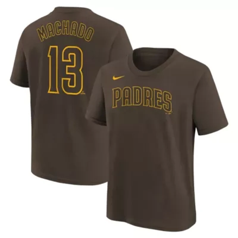 MLB Nike Manny Machado San Diego Padres Home Player Name & Number T-Shirt