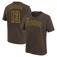 MLB Nike Manny Machado San Diego Padres Home Player Name & Number T-Shirt