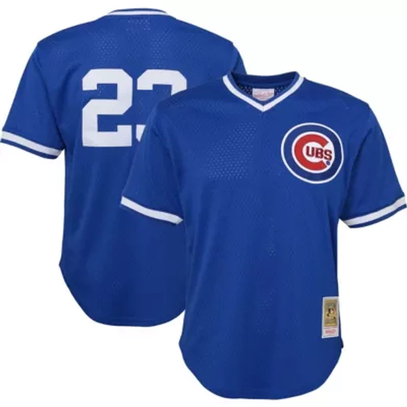 MLB Ryne Sandberg Chicago Cubs Cooperstown Collection Mesh Batting Practice Jersey