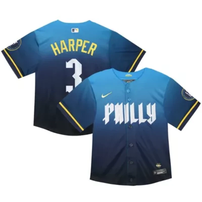 MLB Nike Bryce Harper Philadelphia Phillies 2024 City Connect Limited Player Jersey