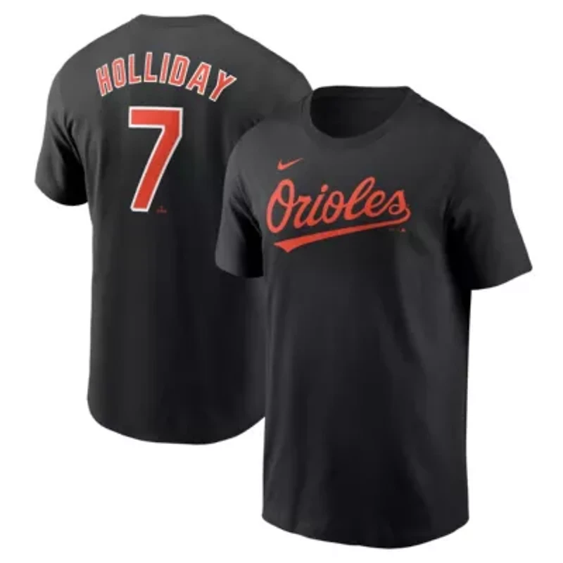 MLB Nike Jackson Holliday Baltimore Orioles Fuse Name & Number T-Shirt