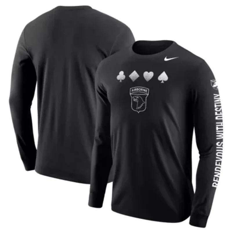 Army Black Knights NCAA Nike 2024 Rivalry Collection Suit Long Sleeve T-Shirt