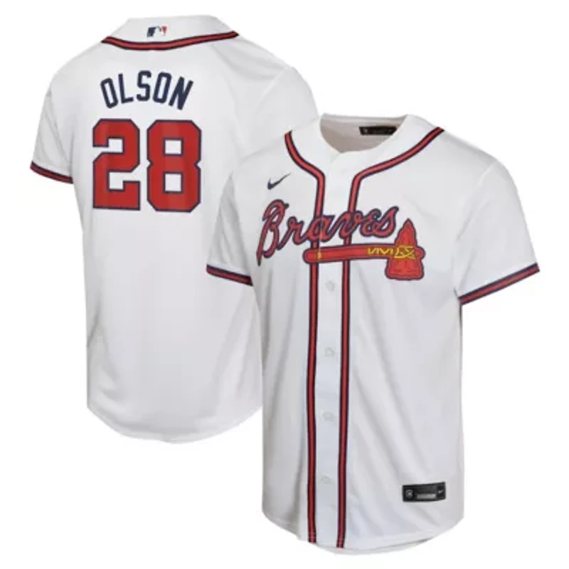 MLB Nike Matt Olson Atlanta Braves Home Game Player Jersey