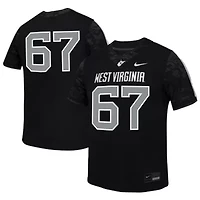 NCAA Nike #67 West Virginia Mountaineers Untouchable Replica Game Jersey