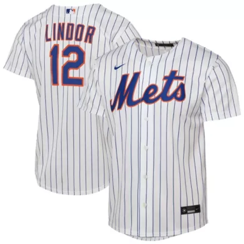 MLB Nike Francisco Lindor New York Mets Home Replica Player Jersey