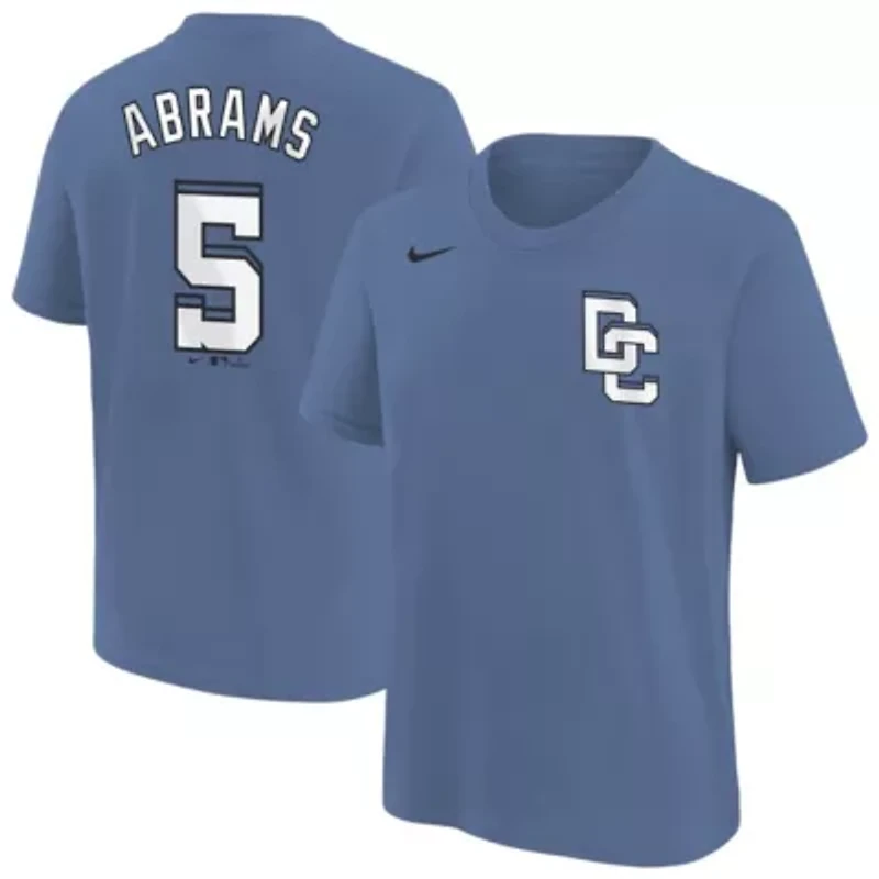 MLB Nike CJ Abrams Washington Nationals Fuse City Connect Name & Number T-Shirt