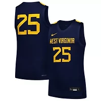NCAA Nike #25 West Virginia Mountaineers Replica Basketball Jersey