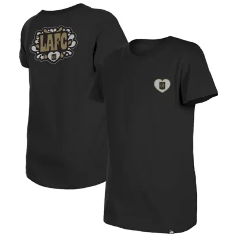 MLS Girls LAFC Bubble Heart T-Shirt