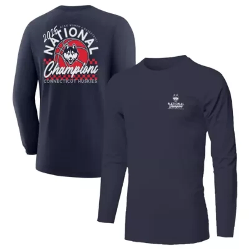 Connecticut Huskies NCAA UConn 2025 Basketball National s Fine Jersey Long Sleeve T-Shirt