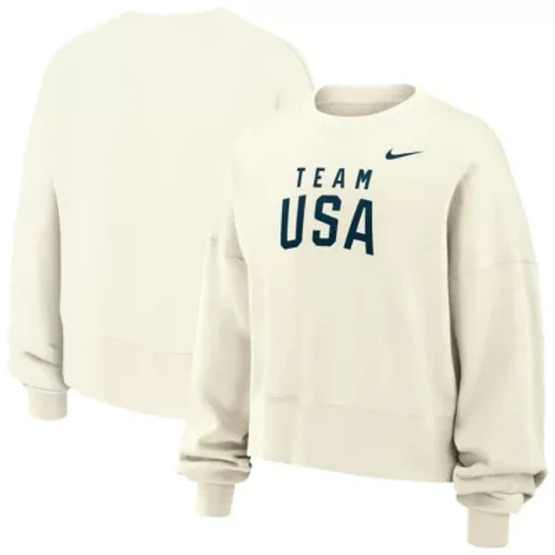 Olympics Girls Nike Team USA Oversized Phoenix Fleece Sweatshirt