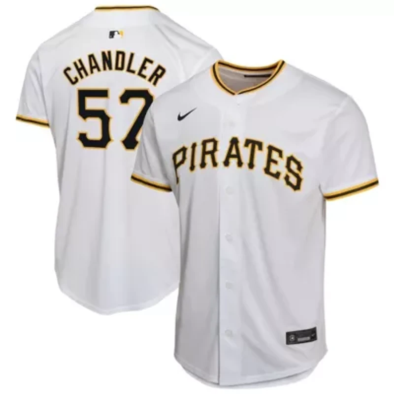 MLB Nike Bubba Chandler Pittsburgh Pirates Home Player Game Jersey