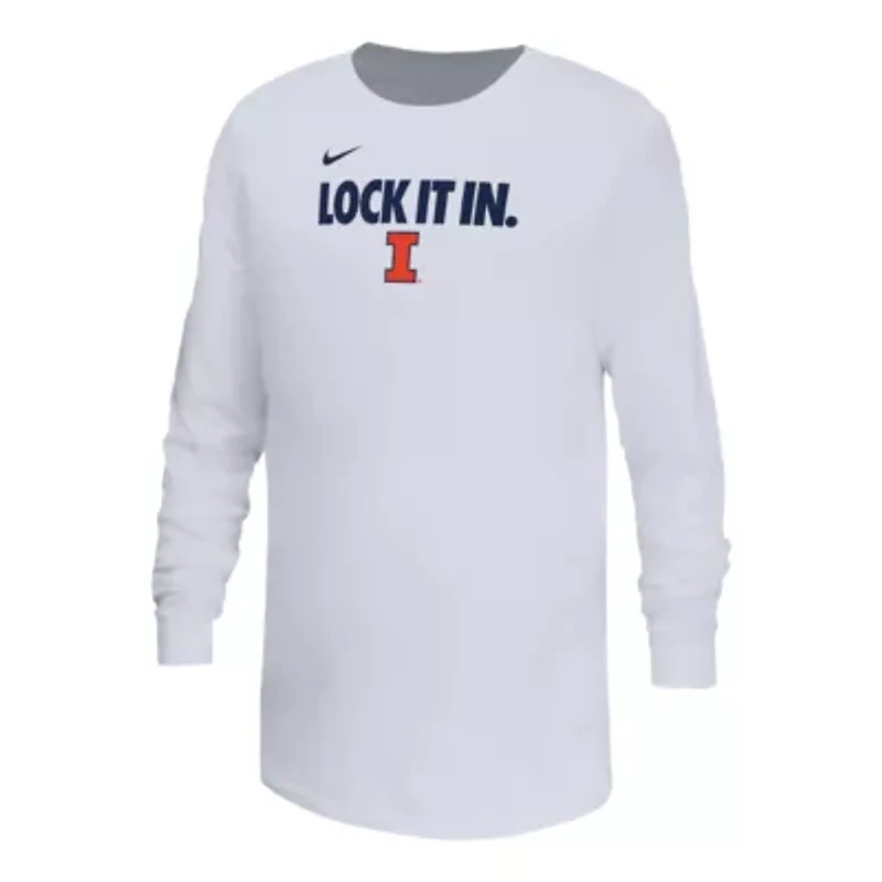 NCAA Nike Illinois Fighting Illini On-Court Bench Legend Dri-FIT Long Sleeve T-Shirt