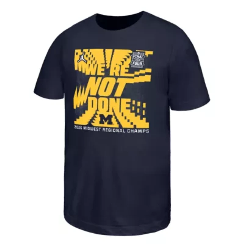 Youth NCAA Nike Michigan Wolverines 2026 Basketball Tournament March Madness Final Four T-Shirt