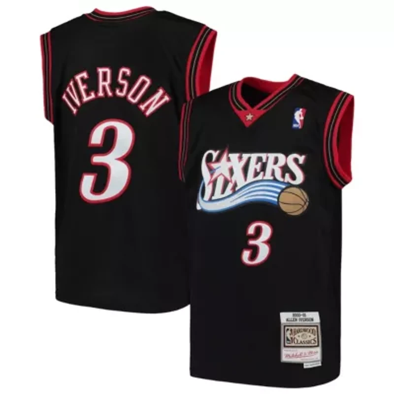NBA Allen Iverson Philadelphia 76ers Hardwood Classics Swingman Throwback Jersey
