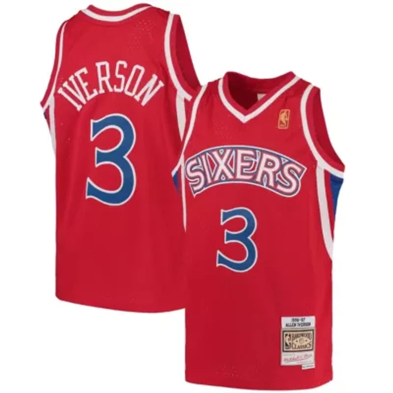NBA Allen Iverson Philadelphia 76ers 1996/97 Hardwood Classics Swingman Throwback Jersey