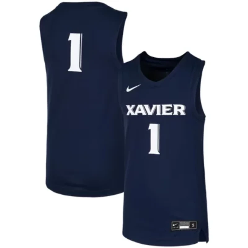 NCAA Nike #1 Xavier Musketeers Replica Team Basketball Jersey
