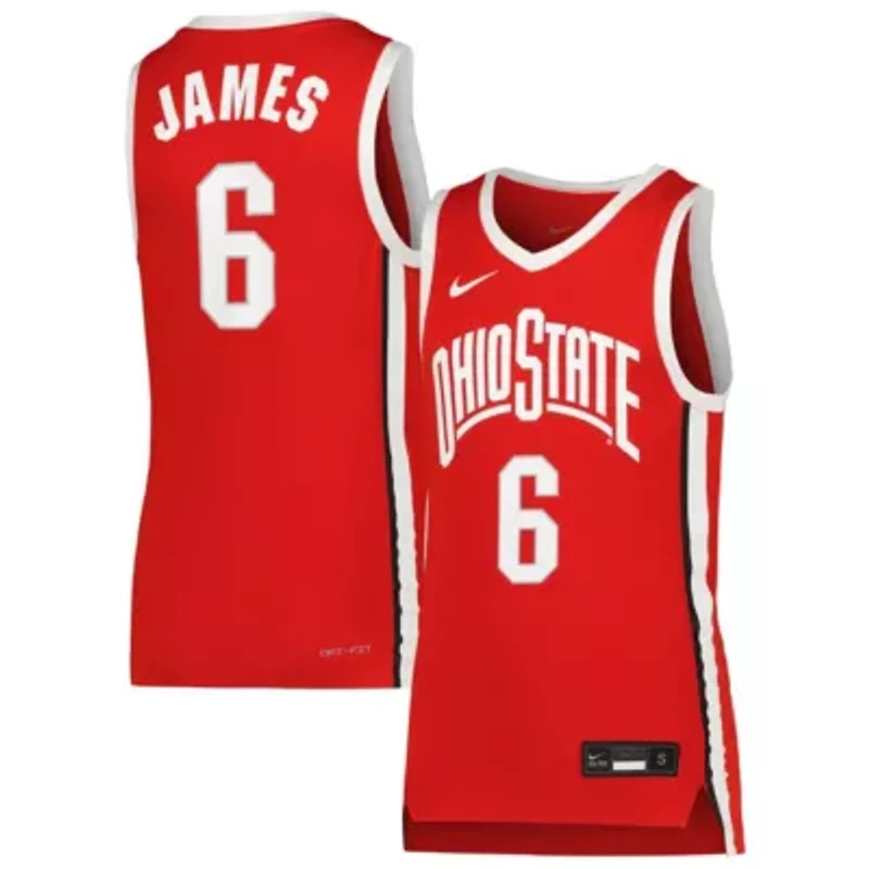 NCAA Nike LeBron James Ohio State Buckeyes Replica Basketball Jersey