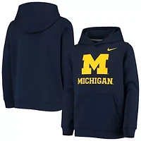 NCAA Nike Michigan Wolverines Stadium Club Fleece Pullover Hoodie