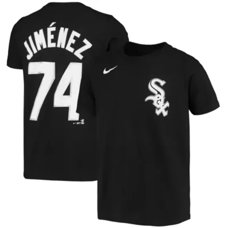 Chicago White Sox MLB Nike Eloy Jimenez Player Name & Number T-Shirt