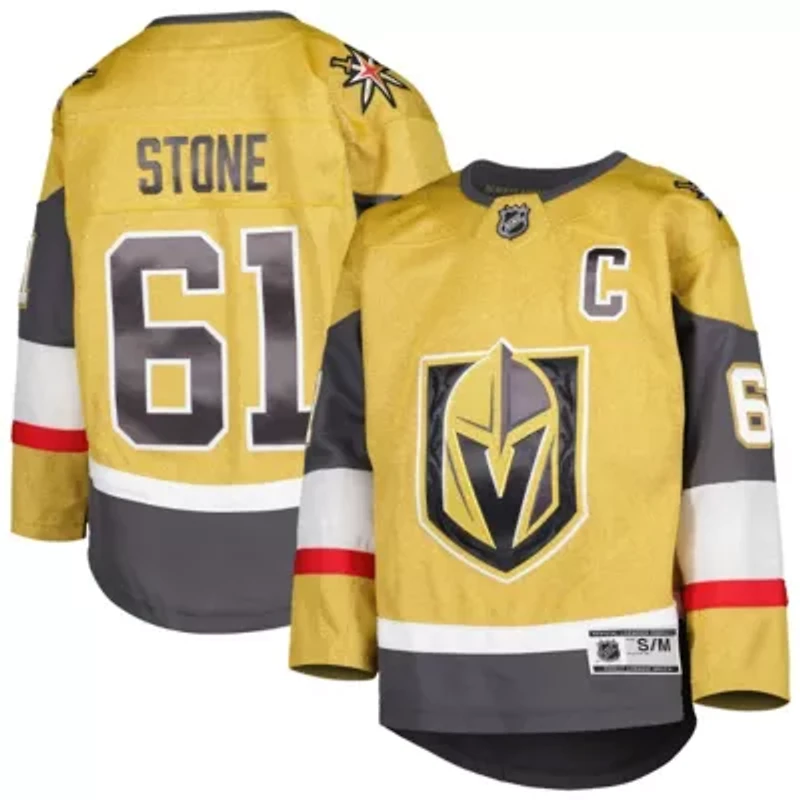NHL Mark Vegas Golden Knights Home Captain Patch Premier Player Jersey