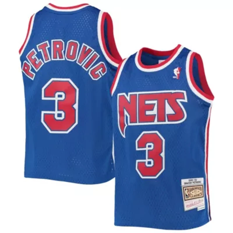 Hardwood Classic Teams Drazen Petrovic New Jersey Nets 1992/93 Classics Swingman