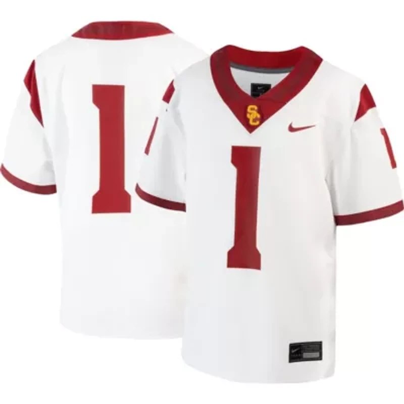 NCAA Nike #1 USC Trojans 1st Armored Division Old Ironsides Untouchable Football Jersey