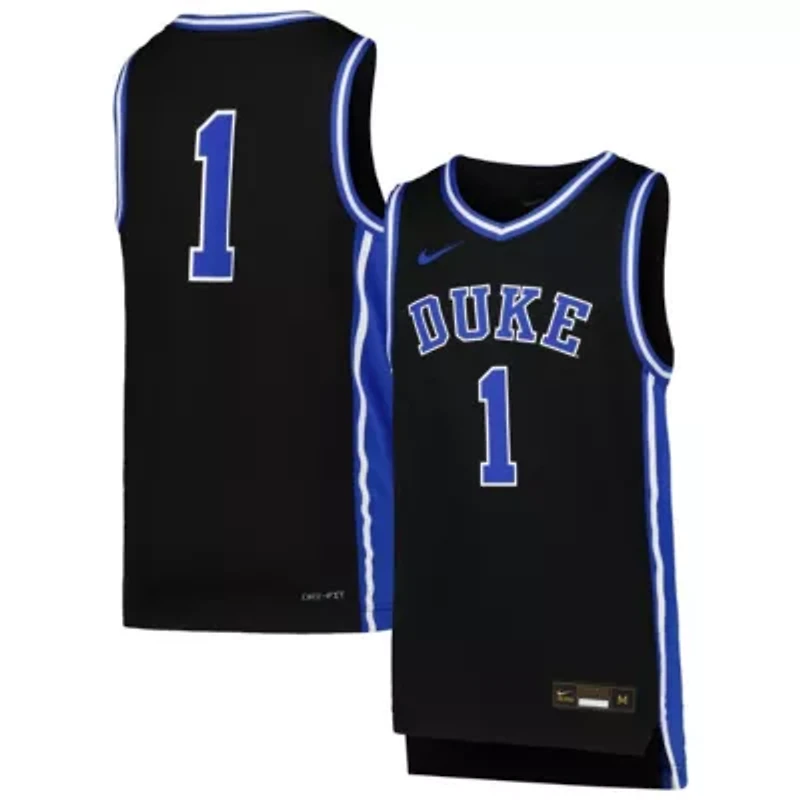 Duke Blue Devils NCAA Nike # 1 Icon Replica Basketball Jersey