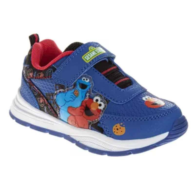 Sesame Street Kids Cookie and Elmo Hook Loop Fashion Sneaker